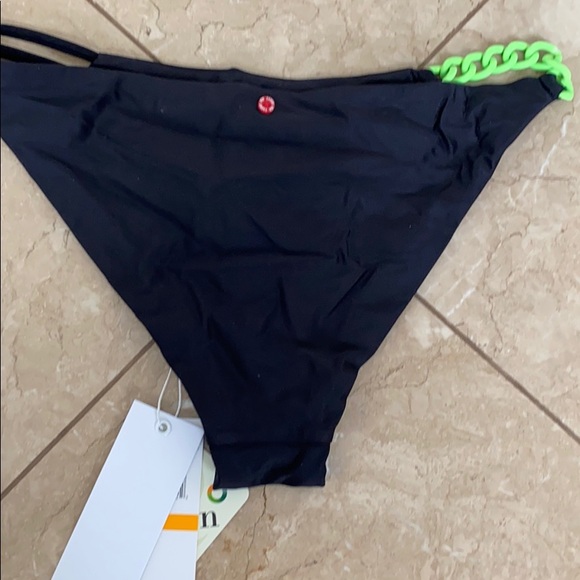 Red Carter Side Chain Bikini Bottom - Picture 5 of 6